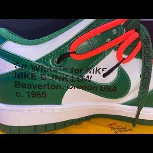 Off-White X Dunk Low 'Pine Green'